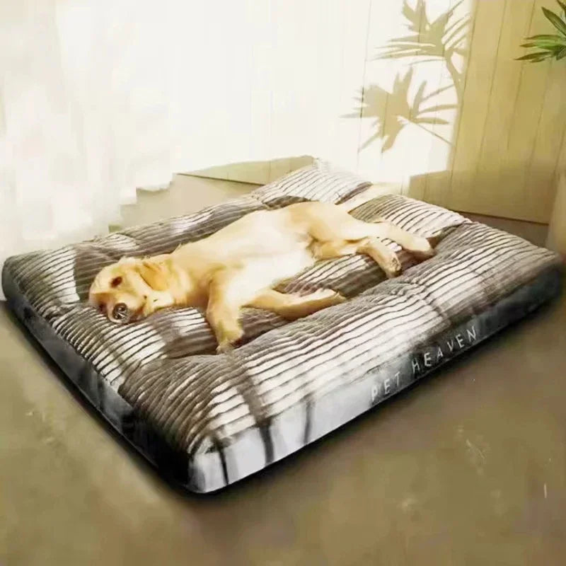 Winter Warm Corduroy Dog Bed and Sleeping Mat