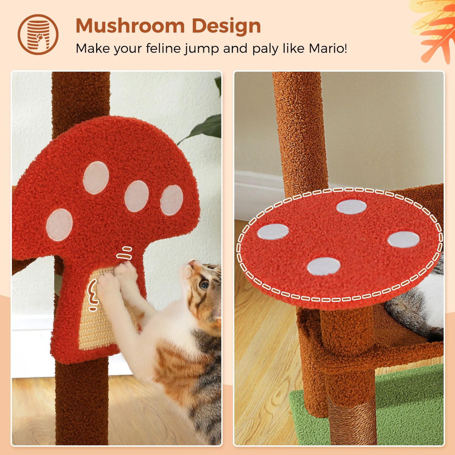 PAWZ Road PremiumQuality UltraDurable MultiLevel CatTree Structure ScratchingPosts Condo Included