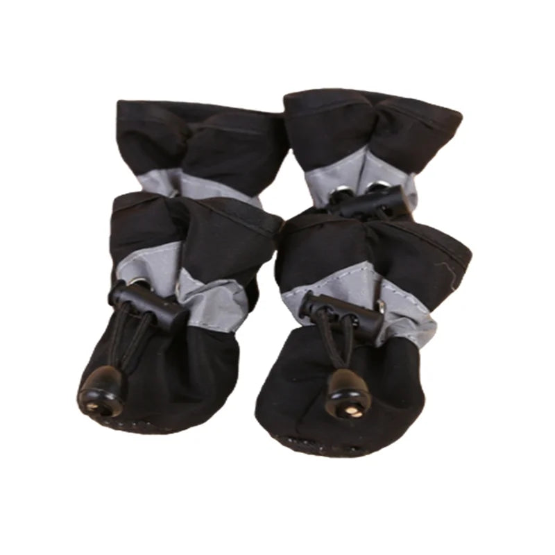 Waterproof Pet Dog Shoes Anti Slip Rain Boots Set Durable