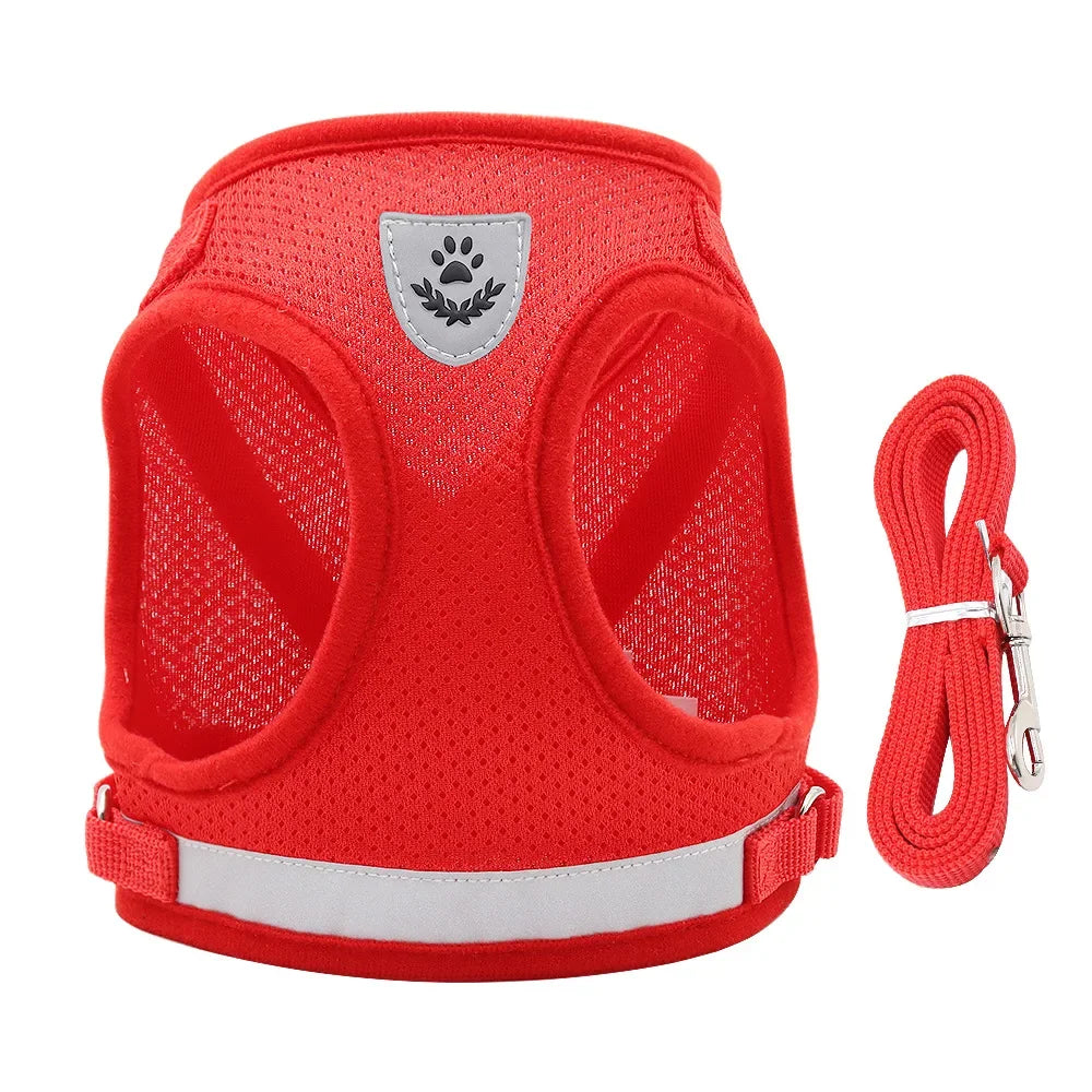 YTYINCN Adjustable Dog And Cat Harness And Leash Set Vest Harness For Pets With Reflective Straps