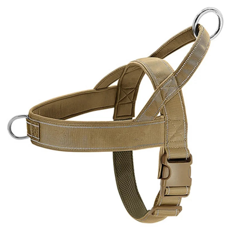 Tactical Anti-Pull Dog Harness 1000D Nylon With Reflective Handle