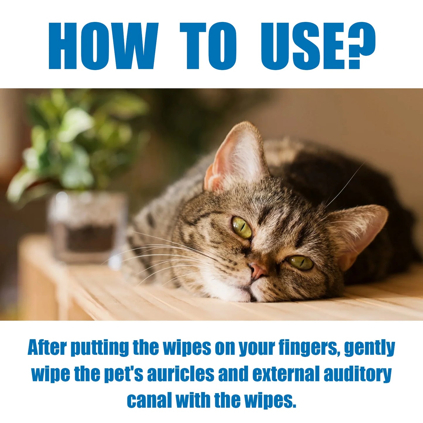 YEGBONG ProfessionalGrade EarCleaning FingerWipes For Dogs And Cats OdorElimination