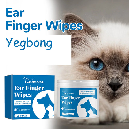 YEGBONG ProfessionalGrade EarCleaning FingerWipes For Dogs And Cats OdorElimination