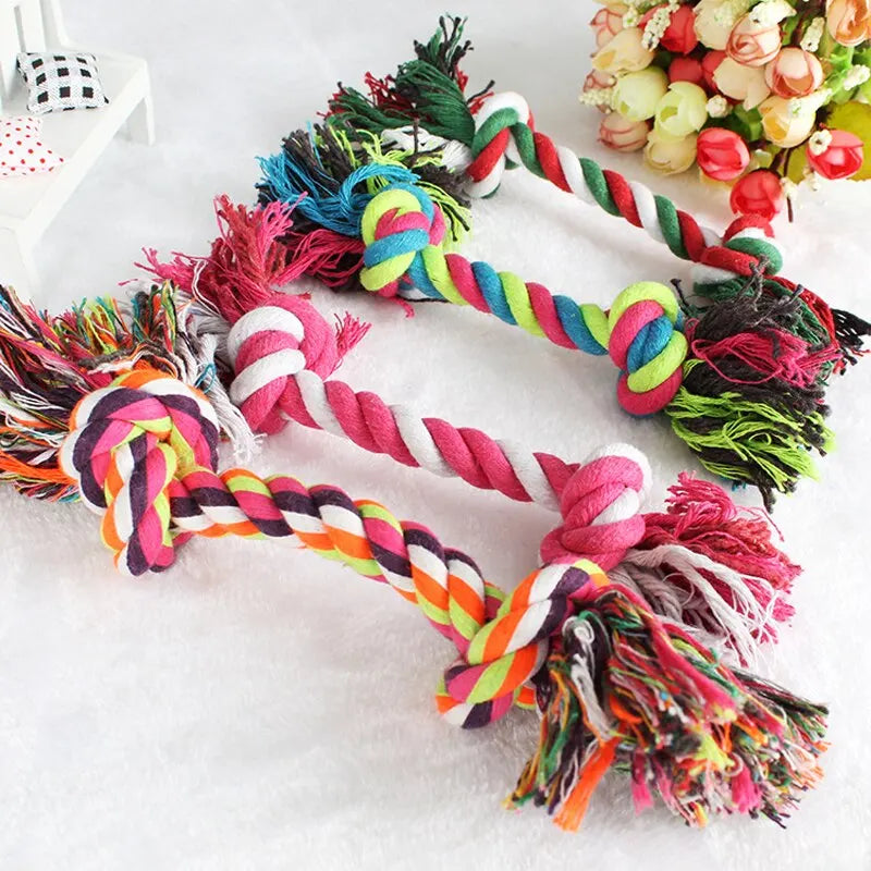 YTYIN Molar Bite Resistant Cotton Rope Dog Toy Knot