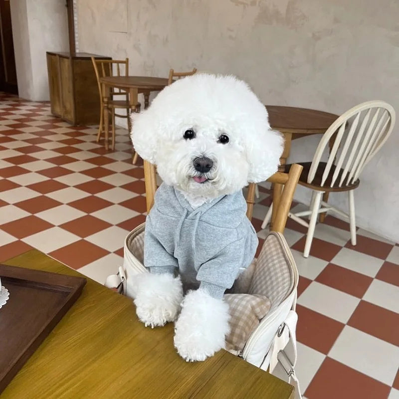 Winter Hoodie Dog Clothing Fashion Plush Outfit Costume For Dogs