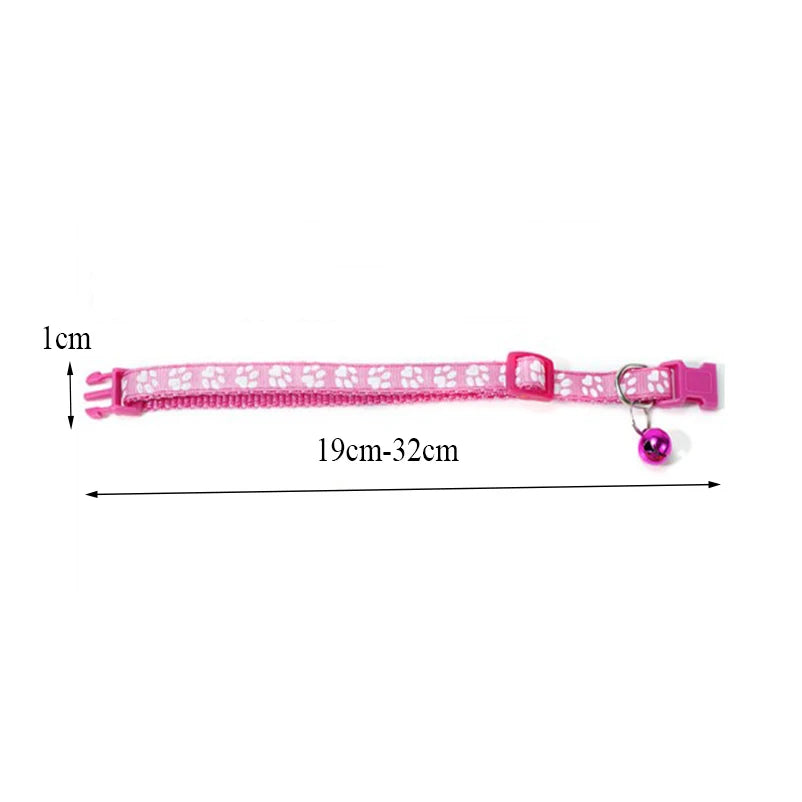 NONED Colorful Bell Cat Collar Adjustable For Cats