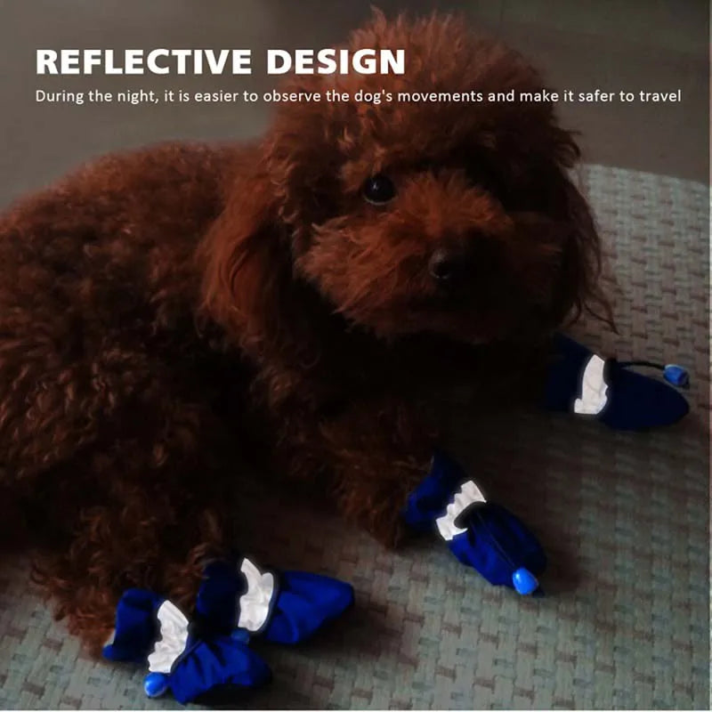 Antiskid Puppy Shoes Waterproof AllWeatherDurable Winter Protection For Small Dogs