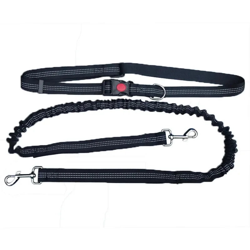 NONECN Adjustable Hands Free Dog Leash Waist Belt for Walking