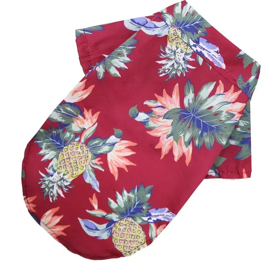 Hawaiian Style Dog Shirt For Pugs And French Bulldogs
