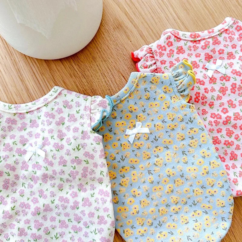 Floral Print Dog Vest T Shirt For Chihuahua Bulldog