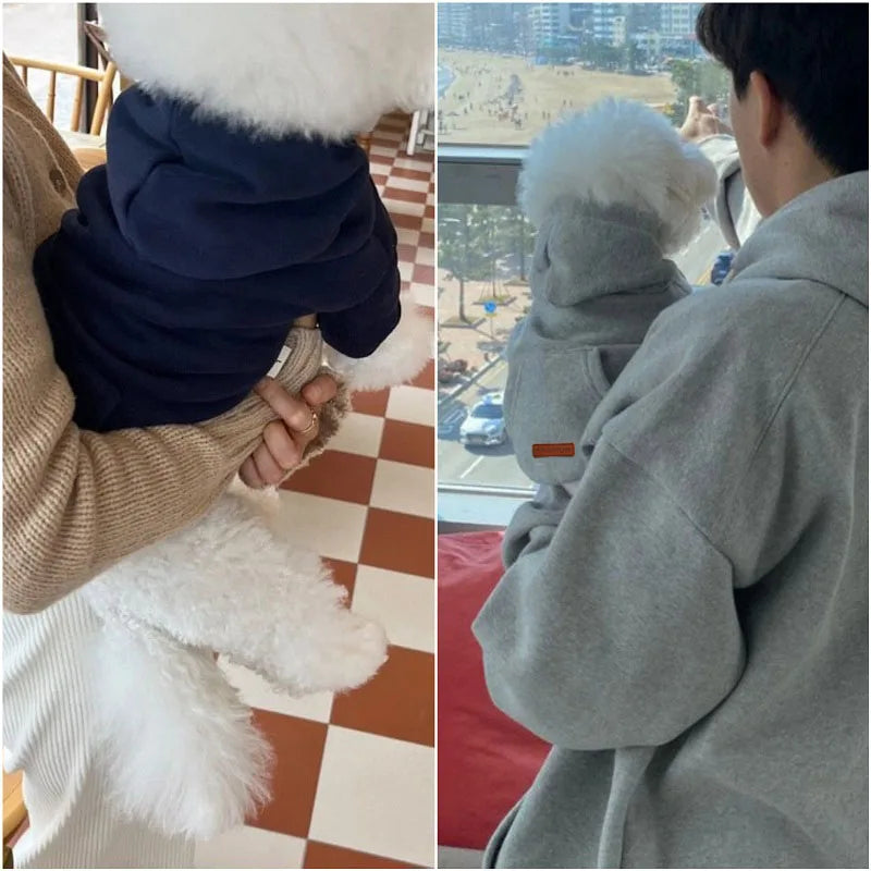 Winter Hoodie Dog Clothing Fashion Plush Outfit Costume For Dogs