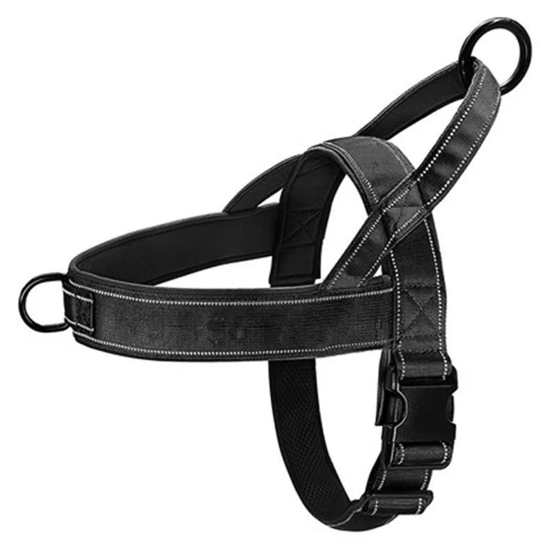 Tactical Anti-Pull Dog Harness 1000D Nylon With Reflective Handle