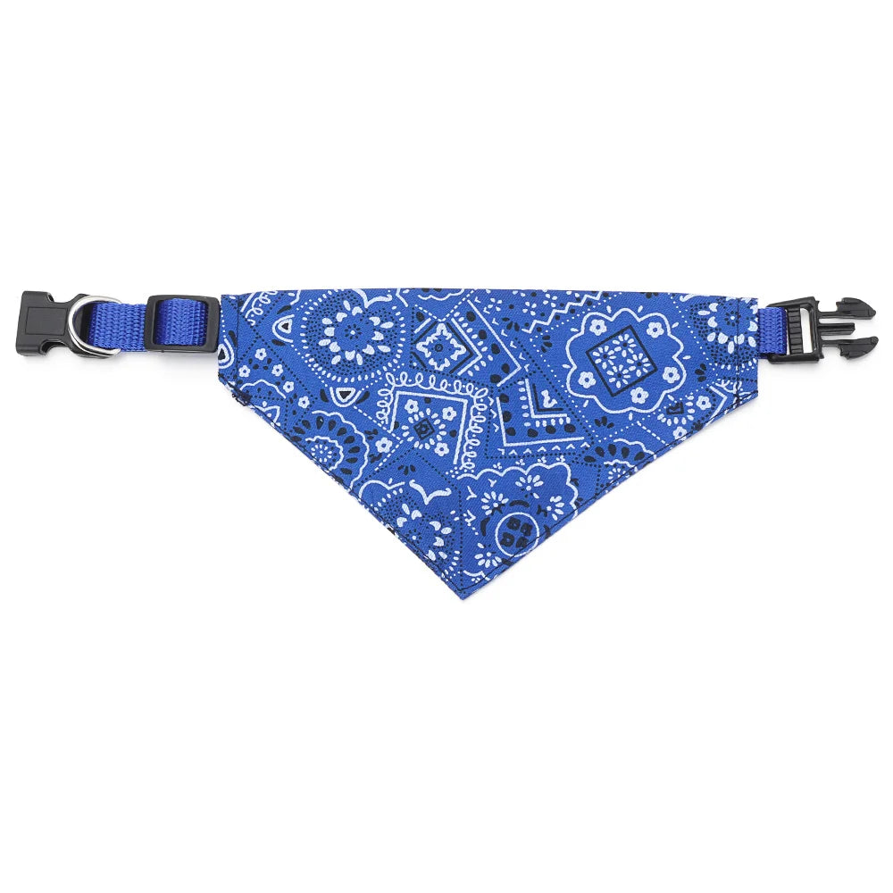 Adjustable Triangular Neckerchief Bandana For Pets Dog Cat Washable CottonFabric