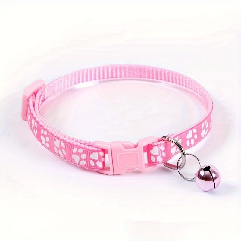 NONED Colorful Bell Cat Collar Adjustable For Cats