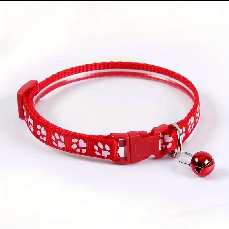 NONED Colorful Bell Cat Collar Adjustable For Cats