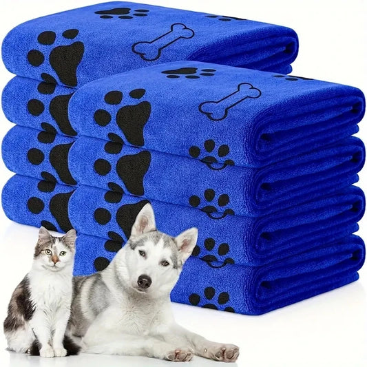 None Microfiber Dog Towels Quick Dry Absorbent Bath Grooming Towels For Dogs Pets
