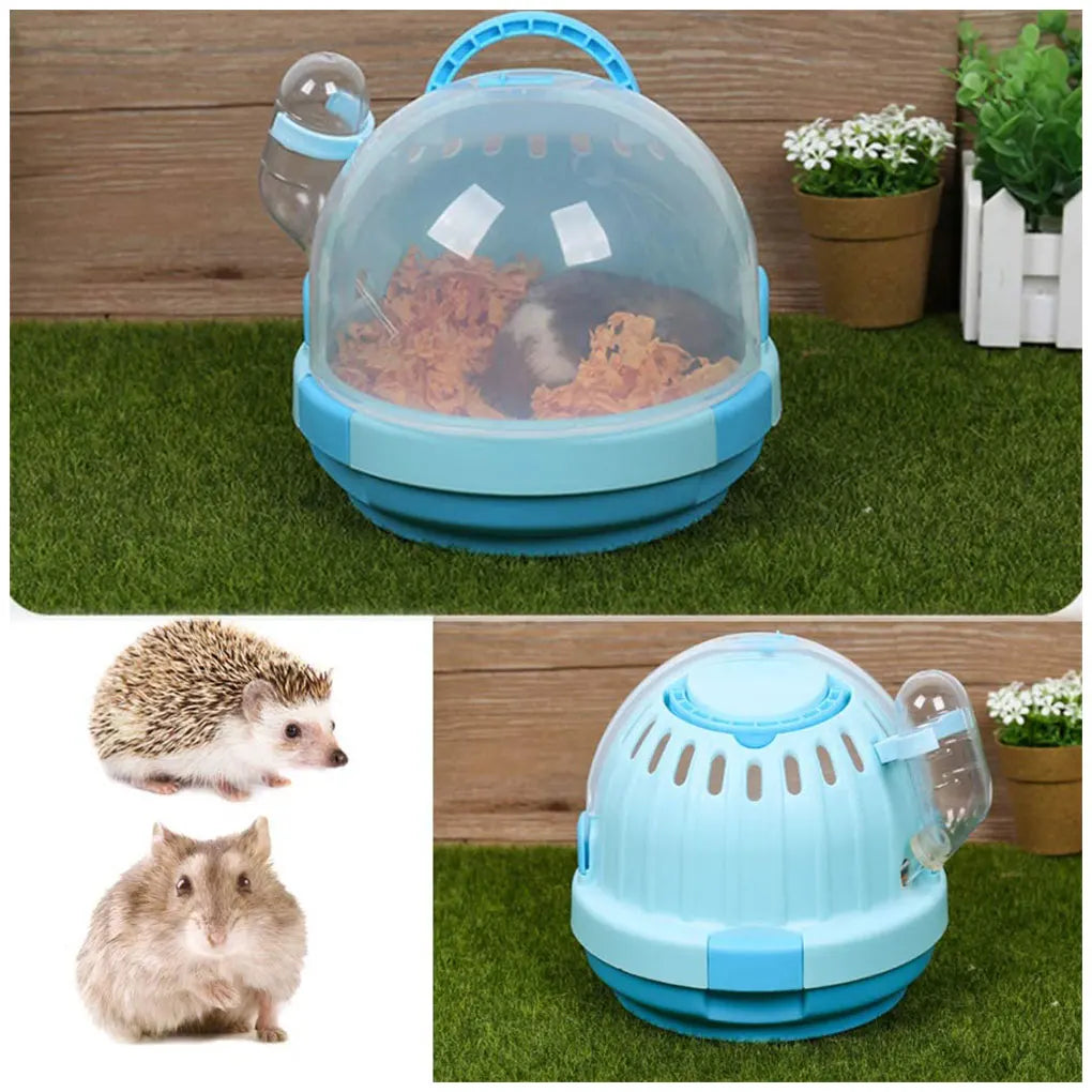 Transparent Portable Pet Cage Travel Carrier Premium Durable Polypropylene Hutch