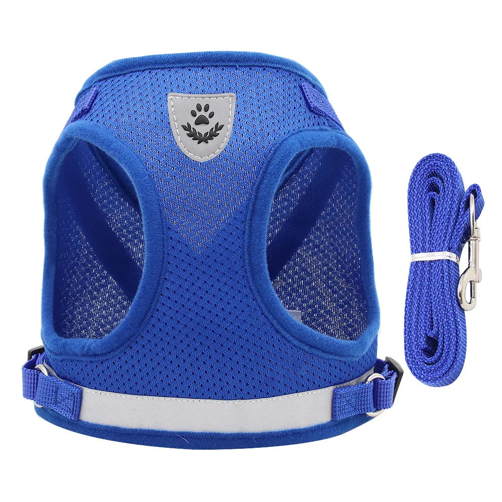 YTYINCN Adjustable Dog And Cat Harness And Leash Set Vest Harness For Pets With Reflective Straps