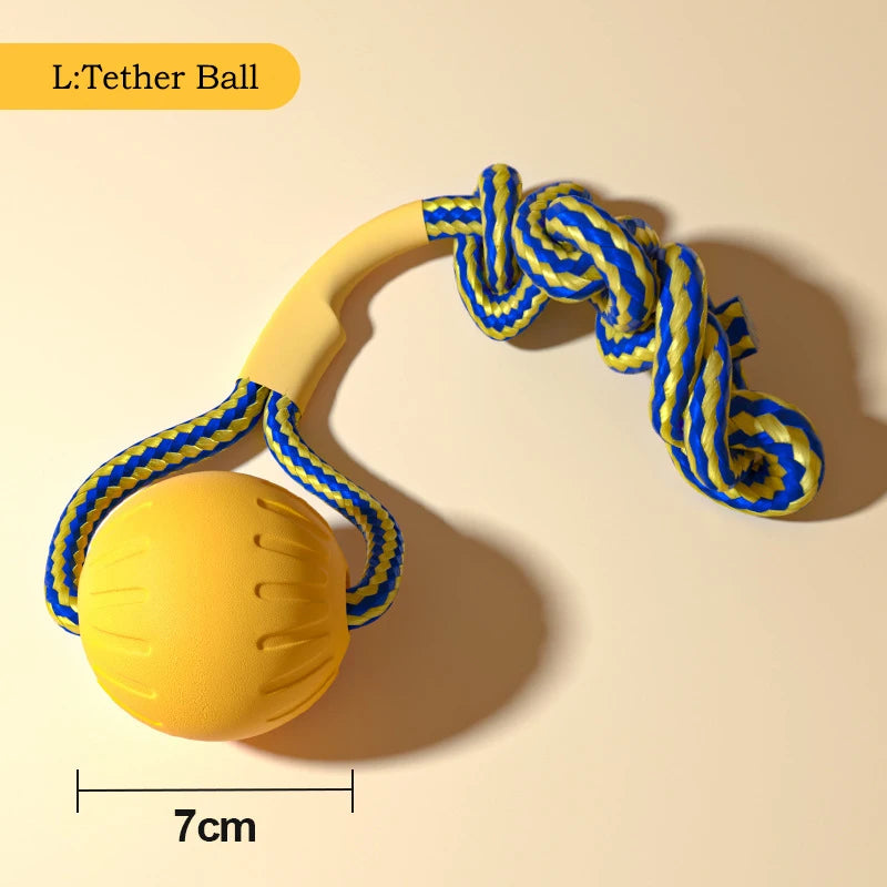 Durable Dog Toys 4 Pack Flying Disc Ball Tug Rope Chew Proof Teeth Cleaning Set For Puppies And Adults