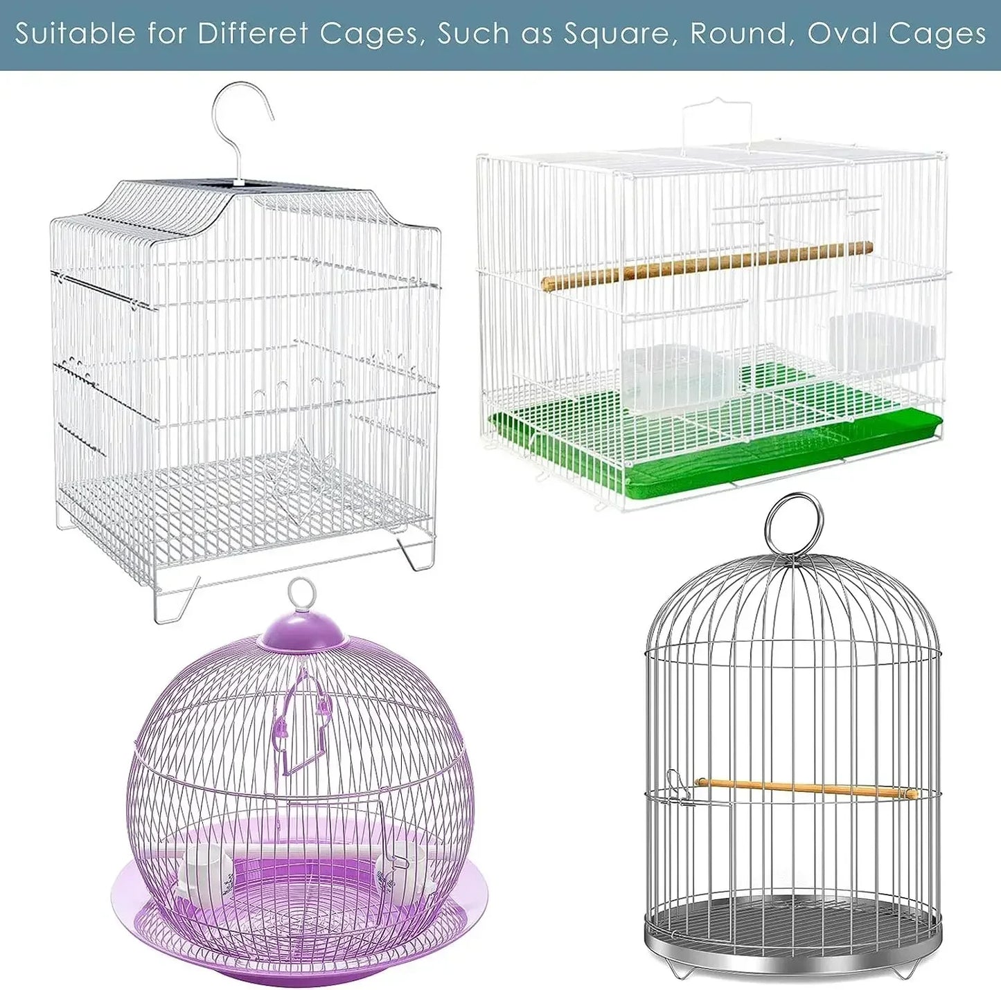 Mesh Bird Cage Cover Net for Easy Cleaning Parrot Cage