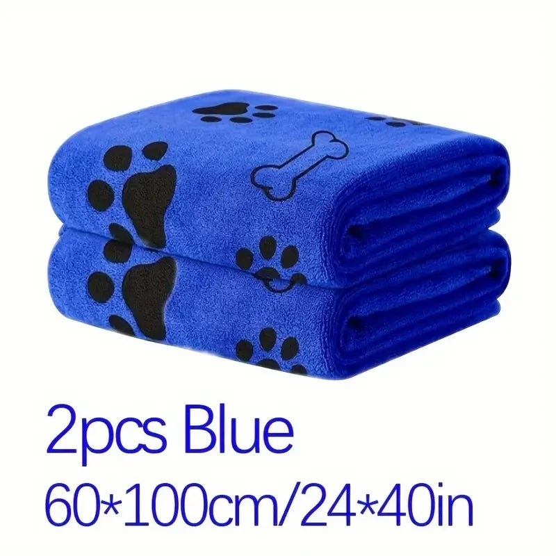 None Microfiber Dog Towels Quick Dry Absorbent Bath Grooming Towels For Dogs Pets