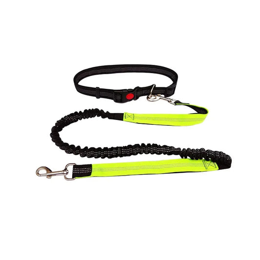 NONECN Adjustable Hands Free Dog Leash Waist Belt for Walking