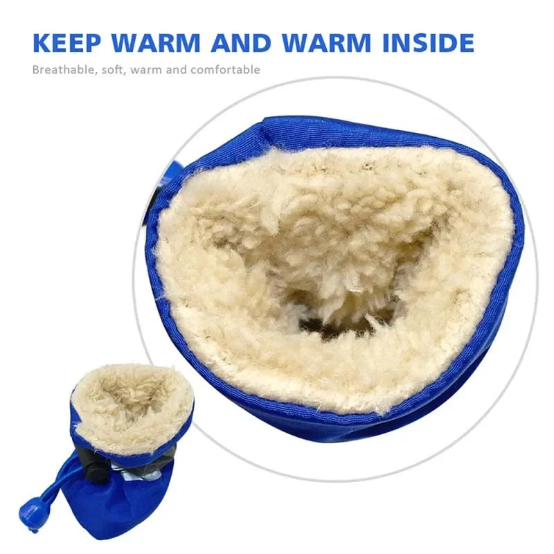 Antiskid Puppy Shoes Waterproof AllWeatherDurable Winter Protection For Small Dogs