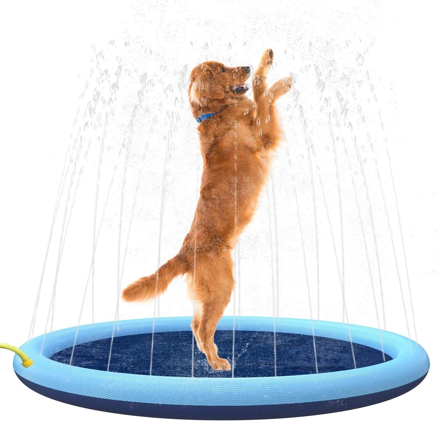 Summer Pet Dog Interactive Fountain Toy Inflatable Pool Spray Mat