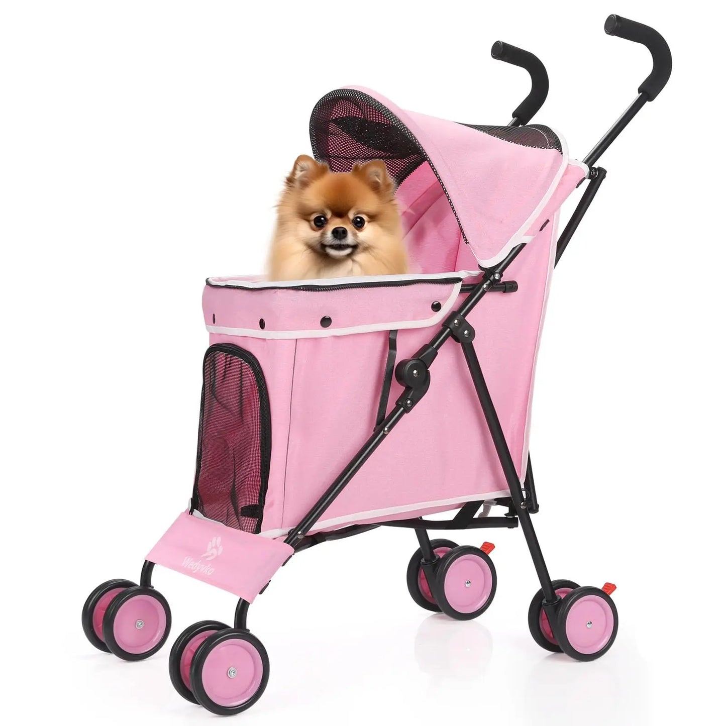 Travel Portable Dog Stroller For Small Dogs And Cats Pet Carrier With Easy Fold System