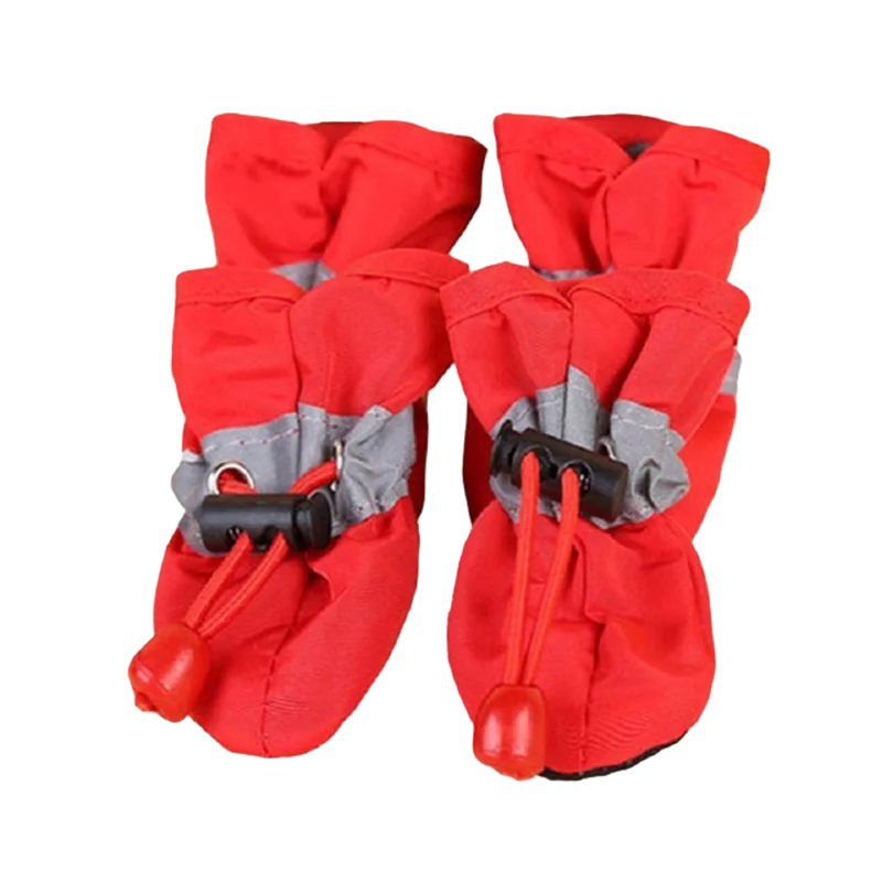 Waterproof Pet Dog Shoes Anti Slip Rain Boots Set Durable