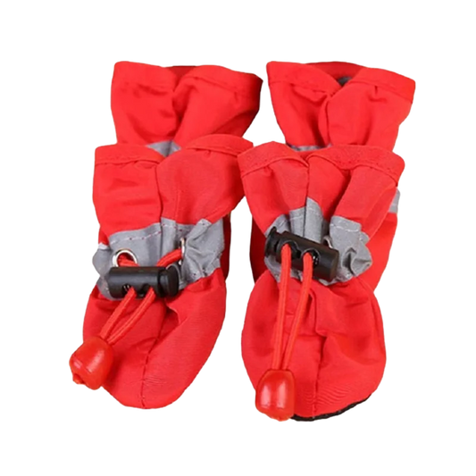 Waterproof Pet Dog Shoes Anti Slip Rain Boots Set Durable