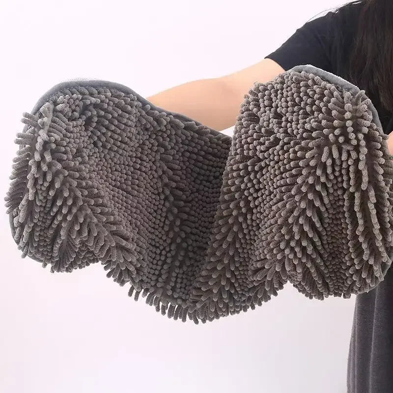 NONECN Hyperabsorbent Chenille Pet Towel UltraSoftPro Bath Towels DogsAndCats PremiumQuality