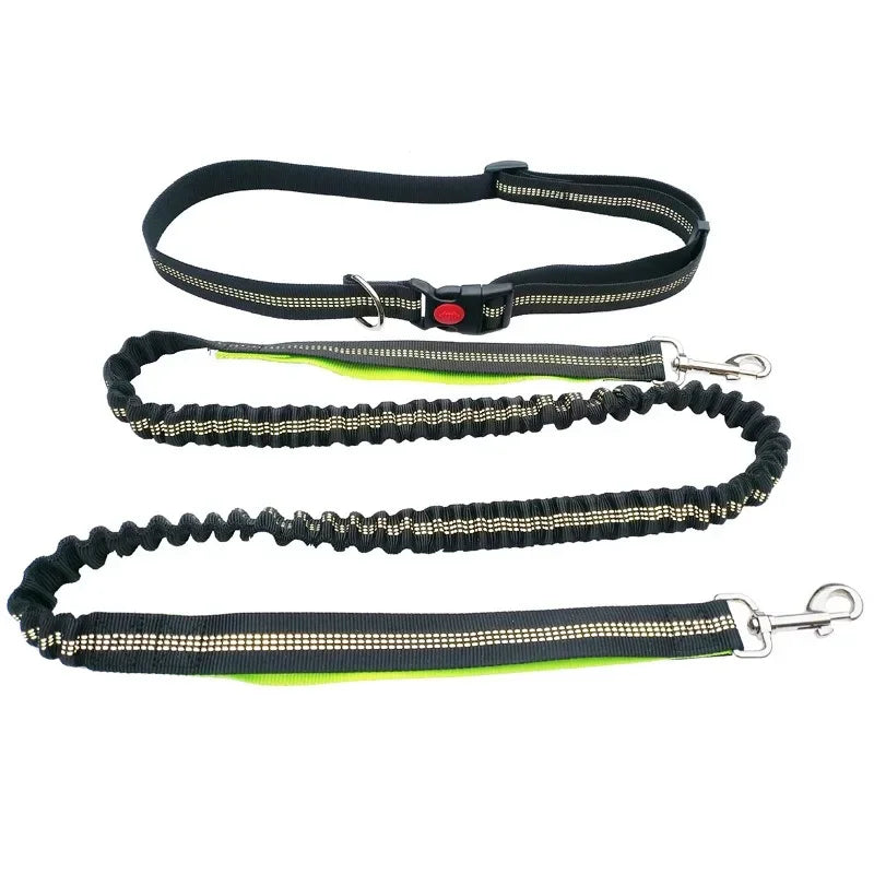 NONECN Adjustable Hands Free Dog Leash Waist Belt for Walking