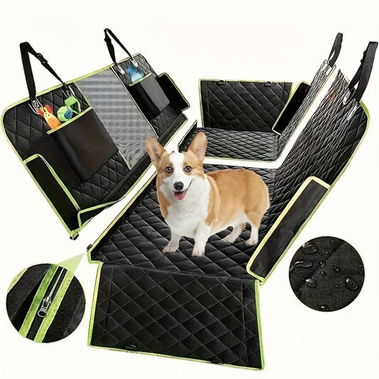 6-In-1 Dog Rear Seat Car Cushion Waterproof And Stain-Resistant