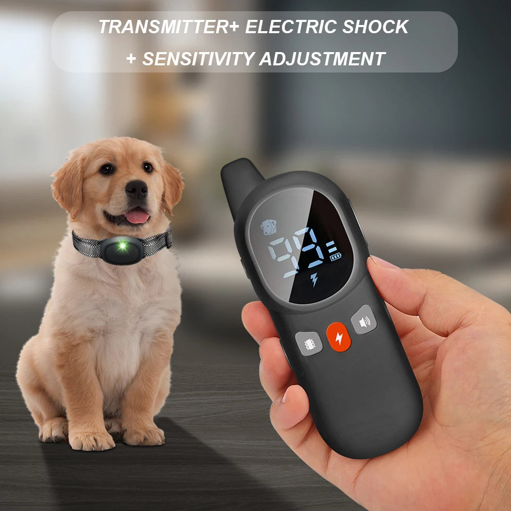 Electric Dog Training Collar With Remote Control Waterproof Vibration Sound Static Shock For All Dogs