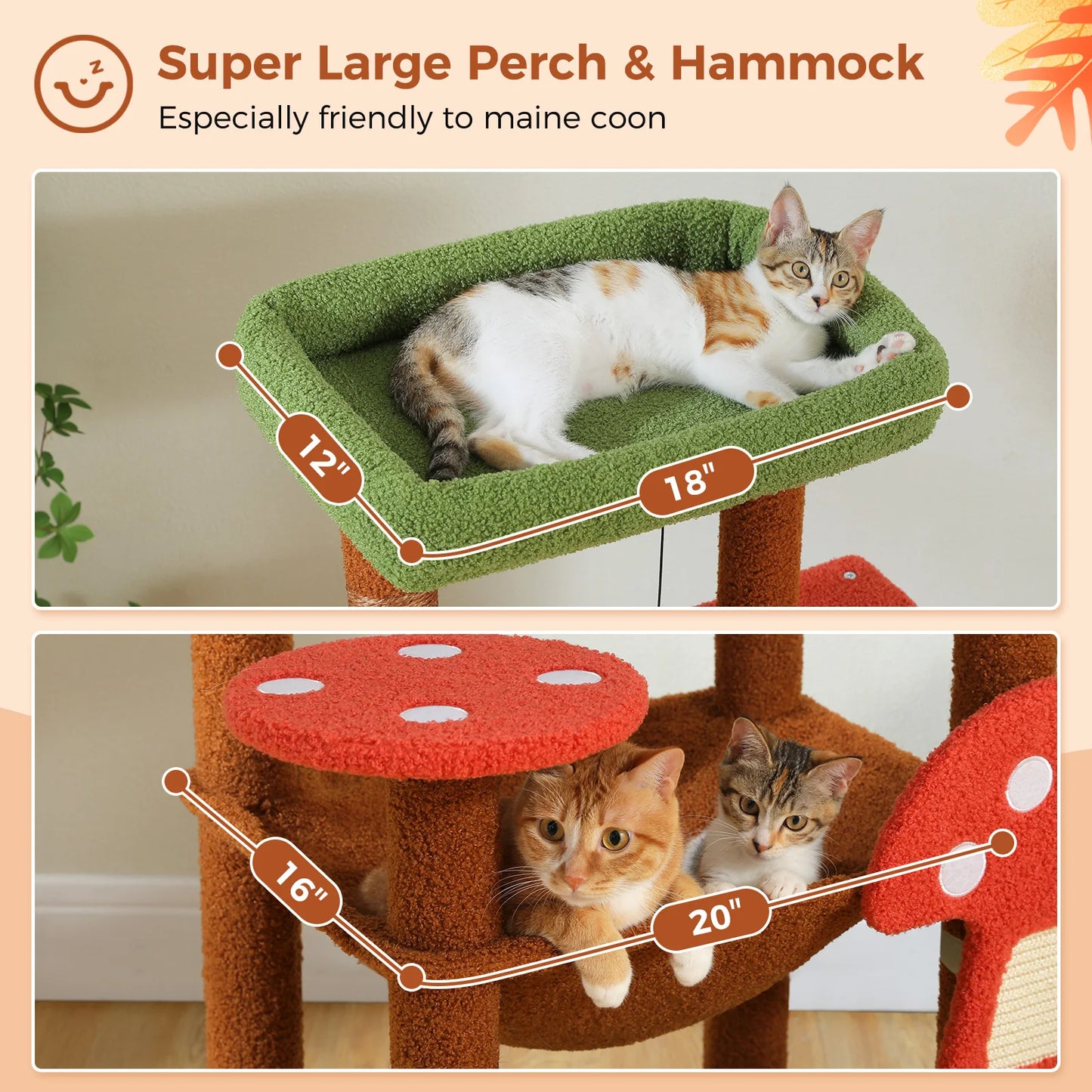 PAWZ Road PremiumQuality UltraDurable MultiLevel CatTree Structure ScratchingPosts Condo Included