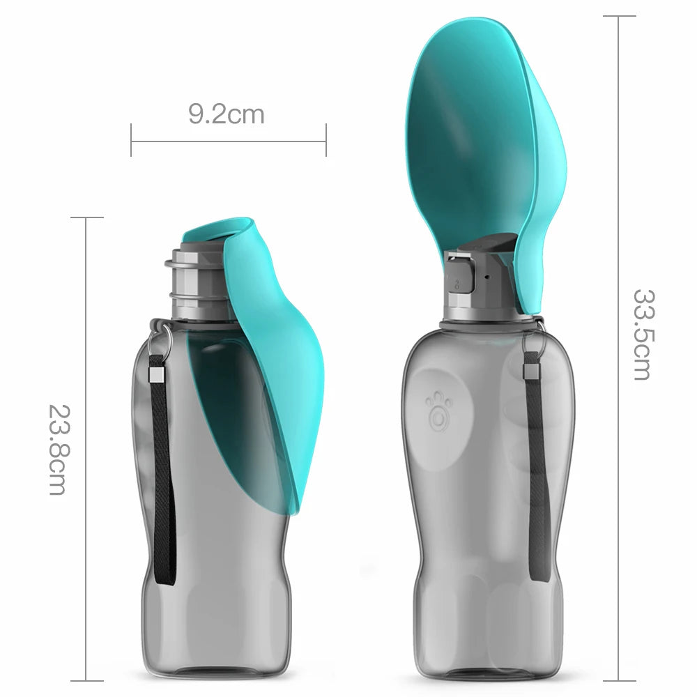 Holapet Portable Dog Water Bottle For Dogs And Cats Outdoor Travel Drinking Bowl Accessory