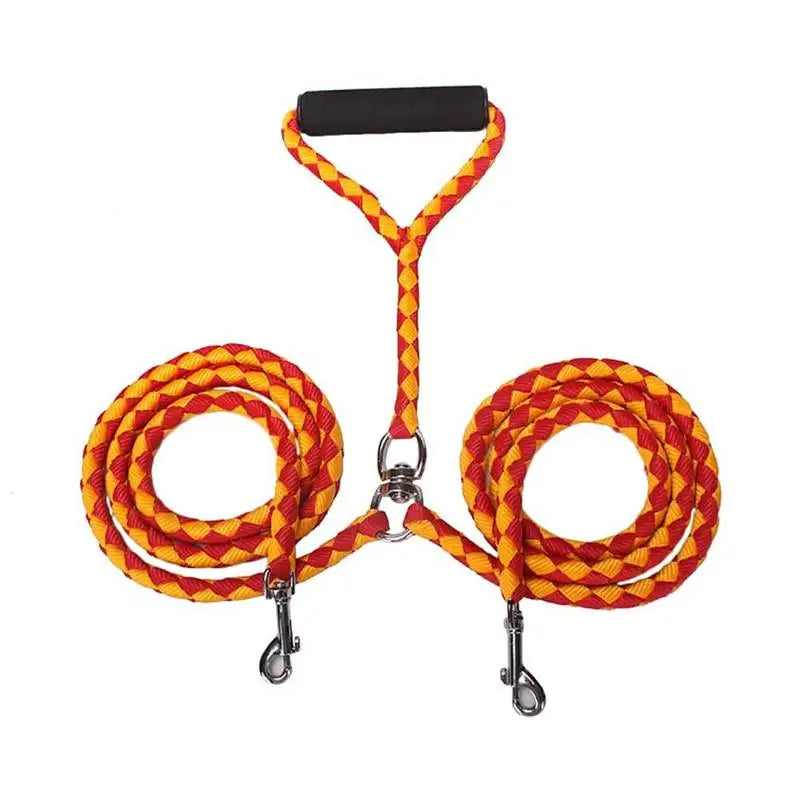 NONECN Double Pet Leash for Two Dogs AntiTangle Walking Solution