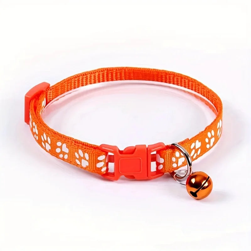 NONED Colorful Bell Cat Collar Adjustable For Cats