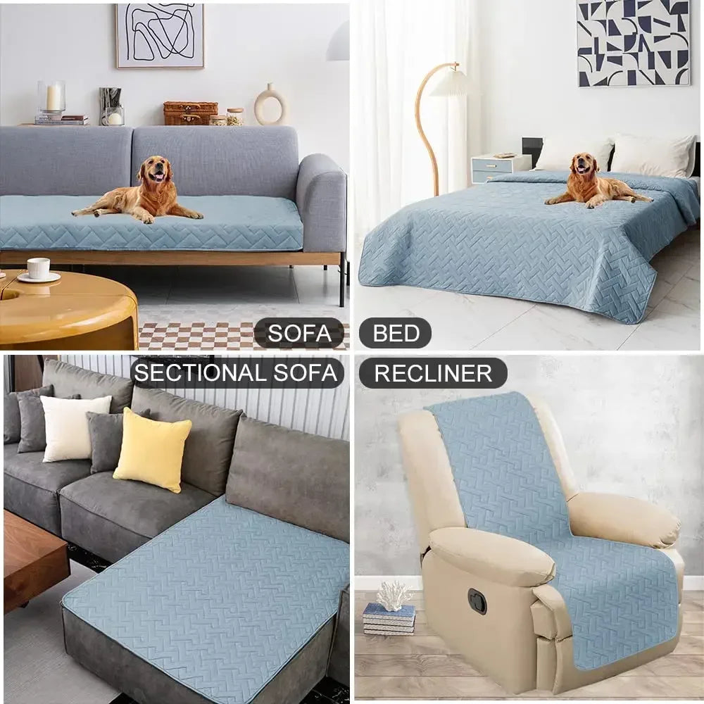 Waterproof Non Slip Dog Bed Cover and Pet Blanket for Sofa Car Mattress Protection Washable