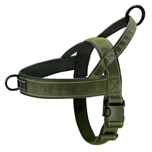 Tactical Anti-Pull Dog Harness 1000D Nylon With Reflective Handle