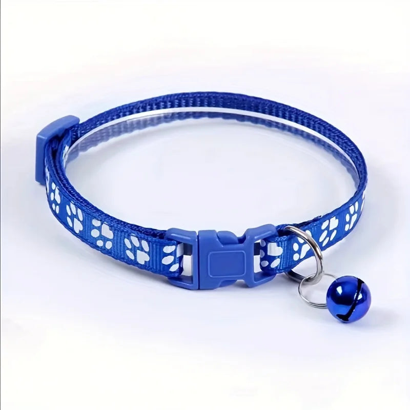 NONED Colorful Bell Cat Collar Adjustable For Cats