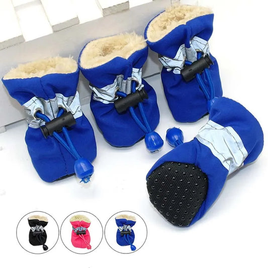 Antiskid Puppy Shoes Waterproof AllWeatherDurable Winter Protection For Small Dogs