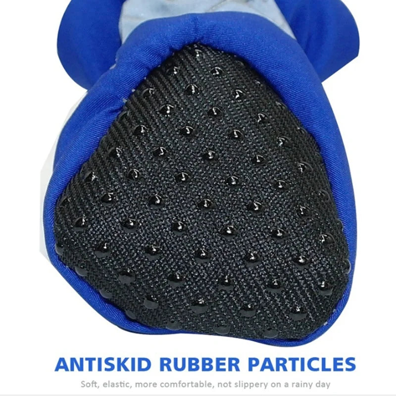 Waterproof Pet Dog Shoes Anti Slip Rain Boots Set Durable