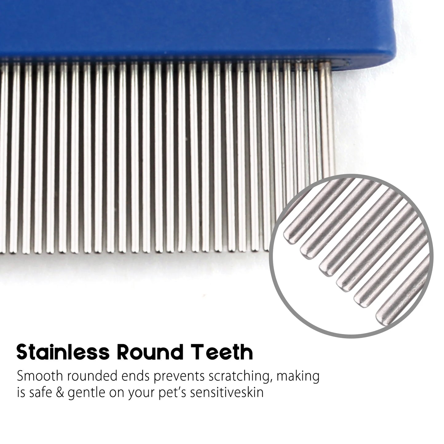Flea-Removal Comb For Cats And Dogs Ultra-Premium Stainless-Steel Grooming Instrument