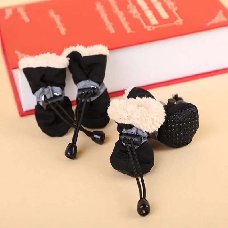Antiskid Puppy Shoes Waterproof AllWeatherDurable Winter Protection For Small Dogs