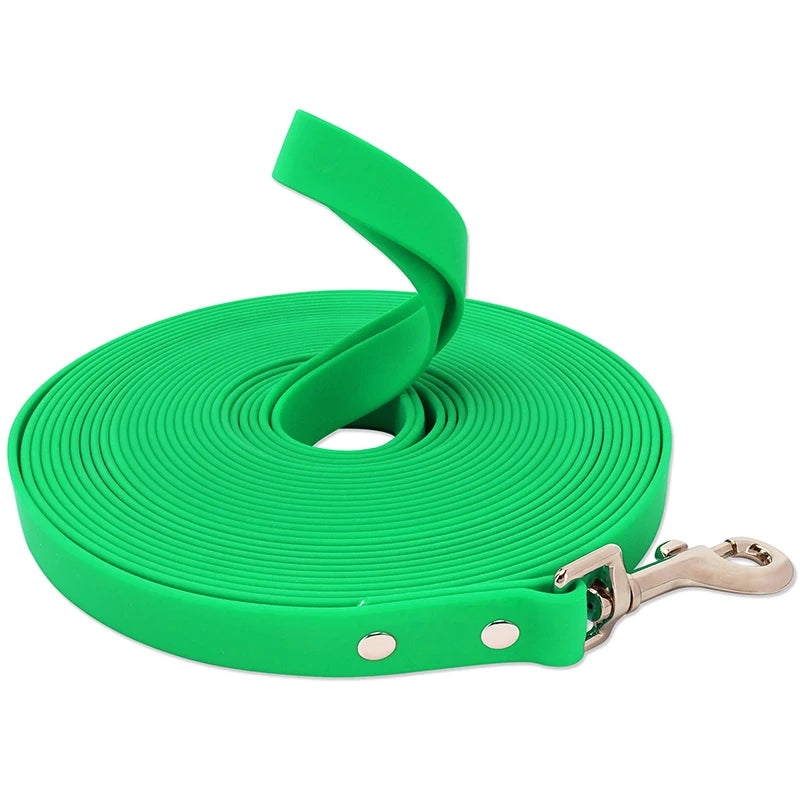 Waterproof PVC Dog Leash For All Breeds Easy To Clean Walking Training Lead With Durable Construction
