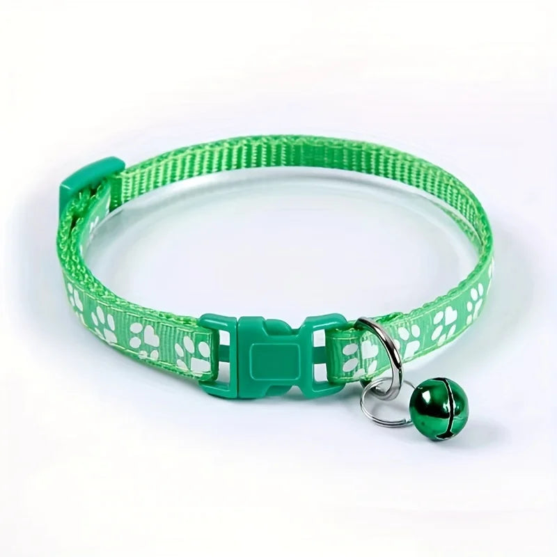 NONED Colorful Bell Cat Collar Adjustable For Cats