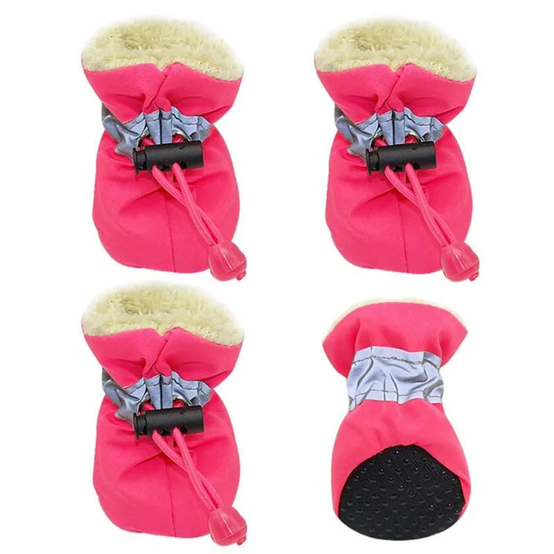 Antiskid Puppy Shoes Waterproof AllWeatherDurable Winter Protection For Small Dogs