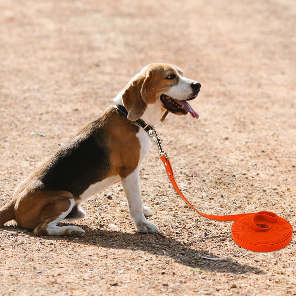 Waterproof PVC Dog Leash For All Breeds Easy To Clean Walking Training Lead With Durable Construction